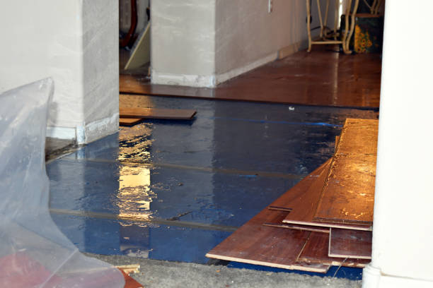 Professional Water Damage Restoration technician working in Mecca, CA